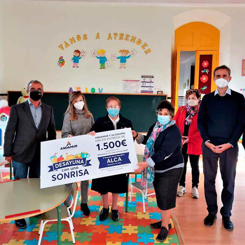 Andamur and its Team make a donation to the ALCA Project (Alternative to the Street) with its internal action “Breakfast with a Smile”