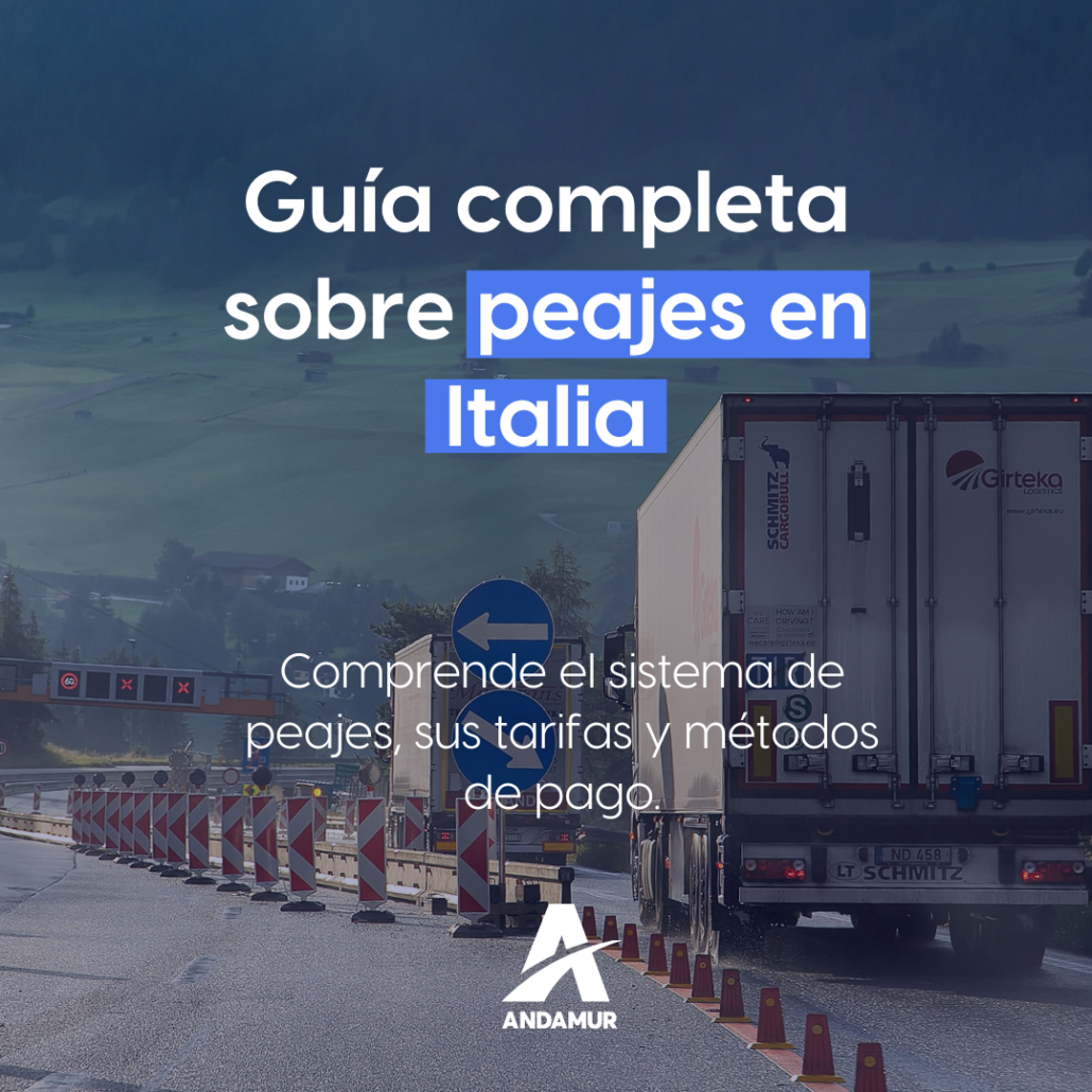 Camion en peajes en italia